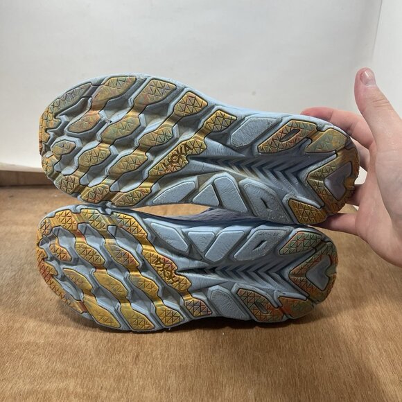 Hoka One One Clifton 8 Women Size 8 Blue Purple Running Shoes Sneakers - Picture 7 of 9